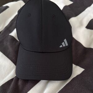 Adidas backless Black Cap with Logo Detailing great for pony tails